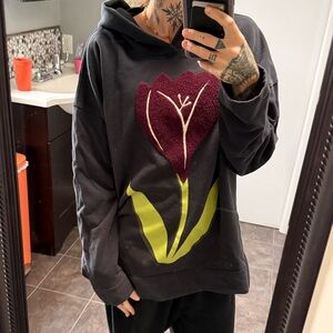 Sandro embroiled tulip hoodie